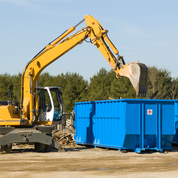 what size residential dumpster rentals are available in Kinsley